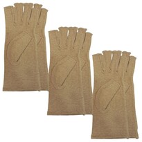 Guantes Ligeros Para Correr Mxahf-013 Fullmedix 3 Pares Beige