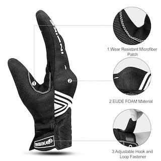 Foto 3 | Foto 3 | Guantes De Moto Inbike Transpirables Con Pantalla Táctil Negra Y Blanca - Venta Internacional.