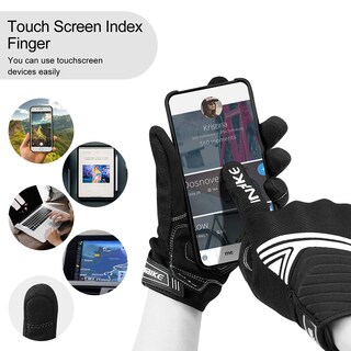 Foto 4 | Foto 4 | Guantes De Moto Inbike Transpirables Con Pantalla Táctil Negra Y Blanca - Venta Internacional.