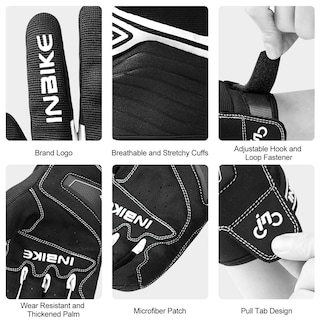 Foto 5 | Foto 5 | Guantes De Moto Inbike Transpirables Con Pantalla Táctil Negra Y Blanca - Venta Internacional.