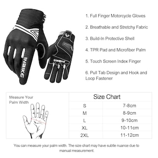 Foto 7 | Foto 7 | Guantes De Moto Inbike Transpirables Con Pantalla Táctil Negra Y Blanca - Venta Internacional.
