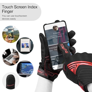 Foto 4 | Foto 4 | Guantes De Moto Inbike De Malla Transpirable Con Pantalla Táctil, Negro Y Rojo - Venta Internacional.
