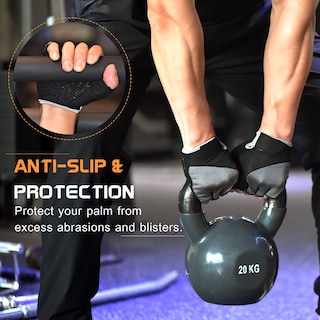 Foto 5 | Foto 5 | Guantes De Gimnasio Sunnex Fingerless Para Mujeres De Levantamiento De Pesas - Venta Internacional.