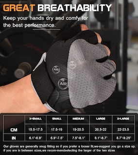 Foto 6 | Foto 6 | Guantes De Gimnasio Sunnex Fingerless Para Mujeres De Levantamiento De Pesas - Venta Internacional.
