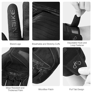 Foto 5 | Foto 5 | Guantes De Moto Inbike De Malla Transpirable Con Pantalla Táctil Negra M - Venta Internacional.