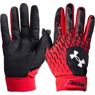 Foto 1 | Foto 1 | Guantes De Béisbol Under Armour Clean Up Para Niños Y Jóvenes, Negro/rojo - Venta Internacional.