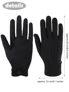 Foto 2 | Foto 2 | Guantes Satinior De Nailon Y Algodón Negros Para Hombre, 6 Pares - Venta Internacional.