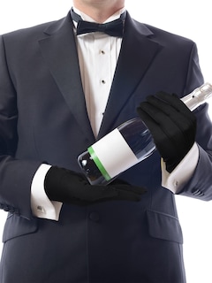 Foto 4 | Foto 4 | Guantes Satinior De Nailon Y Algodón Negros Para Hombre, 6 Pares - Venta Internacional.