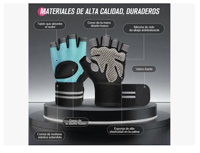 Foto 2 | Foto 2 | Guantes Para Gym Xtellar Pesas Deportivos Muñequeras Mujer Y Hombre