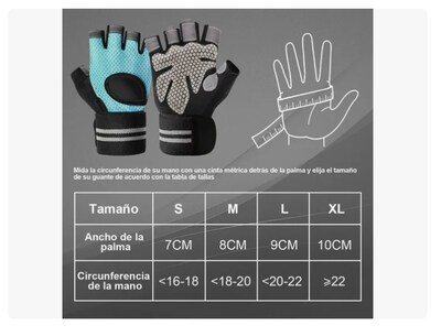 Foto 3 | Foto 3 | Guantes Para Gym Xtellar Pesas Deportivos Muñequeras Mujer Y Hombre