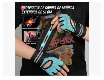 Foto 4 | Foto 4 | Guantes Para Gym Xtellar Pesas Deportivos Muñequeras Mujer Y Hombre