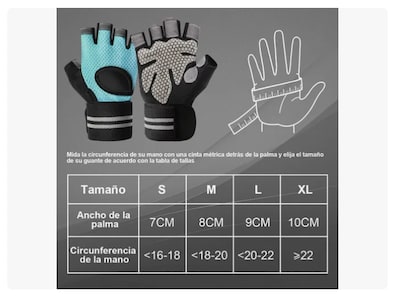Foto 3 | Foto 3 | Guantes Para Gym Xtellar Pesas Deportivos Muñequeras Mujer Y Hombre