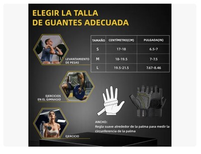 Foto 3 | Foto 3 | Guantes Xtellar Gym Pesas Deportivos Muñequeras Mujer Hombre