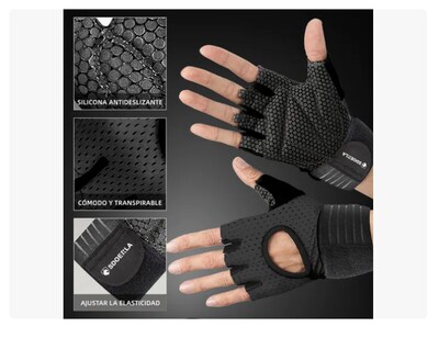 Foto 4 | Foto 4 | Guantes Xtellar Gym Pesas Deportivos Muñequeras Mujer Hombre
