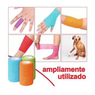 Foto 3 | Foto 3 | Venda Elástica Cohesiva Autoadherible Eo Safe Imports Esi-9889 Multicolor 12 PZAS