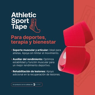 Foto 4 | Foto 4 | Cinta Kinesiológica B Life Pre-cortada Paquete Con 4 Rollos Vendaje De Apoyo Sport Tape