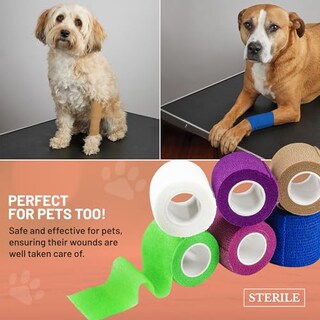 Foto 6 | Foto 6 | Envoltura Autoadhesiva Y Cohesiva Medca De Bandages, 5 M X 5 Cm, Paquete De 6 - Venta Internacional.