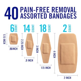 Foto 2 | Foto 2 | Bandages Nexcare Duo, Tela Flexible, Surtida, 40 Unidades - Venta Internacional.