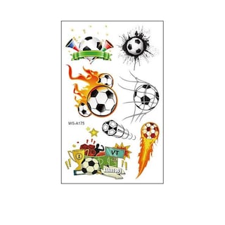 Foto 1 | Foto 1 | Adhesivo De Tatuaje Huoguo Impermeable Al Sudor Para Fanáticos De La Copa Mundial De Fútbol - Venta Internacional.