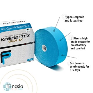 Foto 3 | Foto 3 | Cinta Deportiva Terapéutica Kinesio Tex Gold Fp Azul De 2 Cm X 31 M - Venta Internacional.