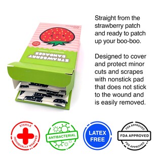 Foto 3 | Foto 3 | Set De 18 Vendajes Gamago Strawberry Para Niños Y Niños - Venta Internacional.