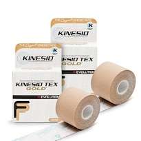 Cinta Elástica Terapéutica Deportiva Kinesio Tex Gold Fp Beige - Venta Internacional.
