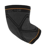 Codera Tejida de Compresión Shock Doctor D00557 color Negro y Gris con Soporte de Gel Unitalla