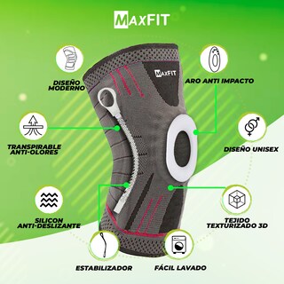 Foto 3 | Foto 3 | Rodillera Deportiva Maxfit de Compresión Hx925 2 piezas
