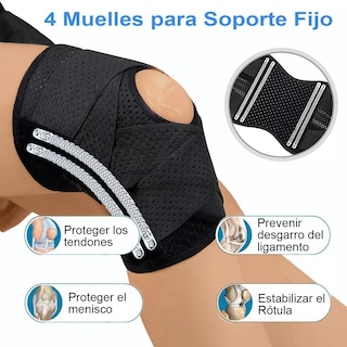 Foto 2 | Foto 2 | Rodillera Deportiva Talla G Eo Safe Imports Esi-15422 Negro