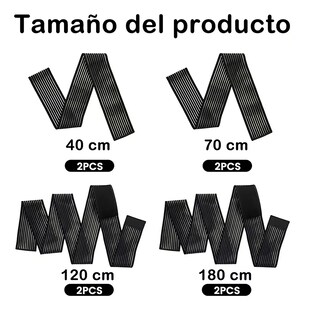 Foto 3 | Foto 3 | Rodillera Elastica Vendas 4 Par Bandas Deportiva Rodilla Gym Eo Safe Imports Esi-16508 Negro