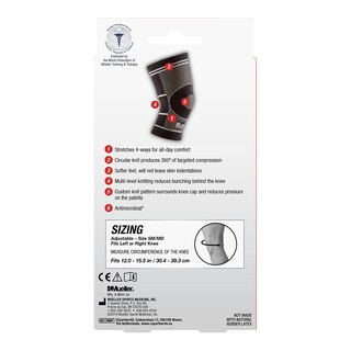 Foto 4 | Foto 4 | Soporte De Rodilla Mueller Sports Medicine Elástico En 4 Direcciones Negro S/m - Venta Internacional.