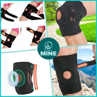 Foto 5 | Foto 5 | Rodillera Deportiva Universal Resortes De Goma Para Una Estabilidad Superior De La Rodilla (negro)