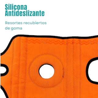 Foto 7 | Foto 7 | Rodillera Deportiva Universal Resortes De Goma Para Una Estabilidad Superior De La Rodilla (negro)