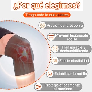 Foto 4 | Foto 4 | Rodilleras Belug Deportivas Para Deporte Negro Talla Grande