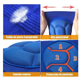 Foto 2 | Foto 2 | Rodilleras Deportivas Para Deporte Belug, Azul Rey Talla G Grande