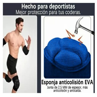 Foto 3 | Foto 3 | Rodilleras Deportivas Para Deporte Belug, Azul Rey Talla G Grande