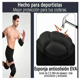 Foto 5 | Foto 5 | Rodilleras Deportivas Para Deporte Lab.g Negro Talla S (chico)