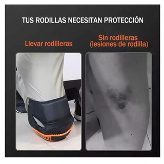 Foto 5 | Foto 5 | Rodilleras Protección Trabajo Belug Negro Naranja