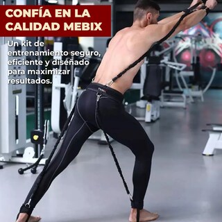 Foto 3 | Foto 3 | Set de 12 Piezas para Entrenamiento con Bandas y Ligas de Resistencia 30 Libras