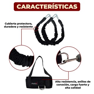 Foto 4 | Foto 4 | Set de 12 Piezas para Entrenamiento con Bandas y Ligas de Resistencia 30 Libras