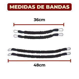 Foto 7 | Foto 7 | Set de 12 Piezas para Entrenamiento con Bandas y Ligas de Resistencia 30 Libras