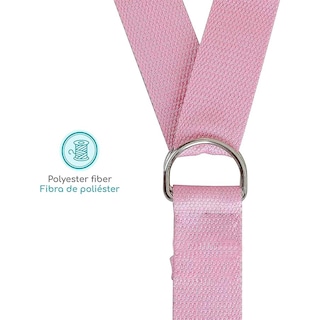Foto 5 | Foto 5 | Correa de Yoga Rosa Thefne de 1.8m para Mejorar Flexibilidad y Equilibrio