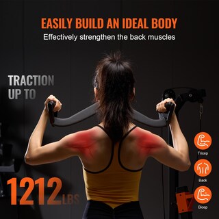 Foto 6 | Foto 6 | Acoplamiento Para Máquina De Cables Vevor Lat Pulldown Con Barra En V Y Tríceps - Venta Internacional.