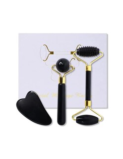 Foto 2 | Foto 2 | Kit Rodillo Facial Jade Black Obsidiana