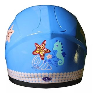 Foto 3 | Foto 3 | Casco Broche Seguridad Moto Caballito De Mar Eo Safe Imports Esi-13082 Azul