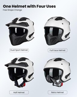 Foto 2 | Foto 2 | Casco Ilm Blanco para Motociclista-Venta Internacional