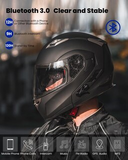 Foto 2 | Foto 2 | Casco Ilm Negro para Motociclista-Venta Internacional