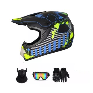 Foto 1 | Foto 1 | Casco Para Motocicleta Todoterreno Certificado Dot Con Gafas Talla L Eo Safe Imports Esi-17014 Multicolor