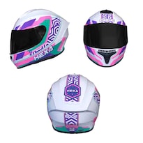 Casco Integral Para Moto Edge Helmets Oficial Hexa color Rosa Certificado Dot Talla M