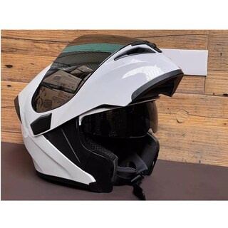 Foto 2 | Foto 2 | Casco Abatible Luz Led Mica Interna L Eo Safe Imports Esi-13767 Blanco